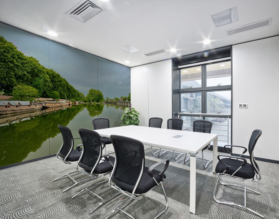 River Reflections in Srinagar Wall Printing