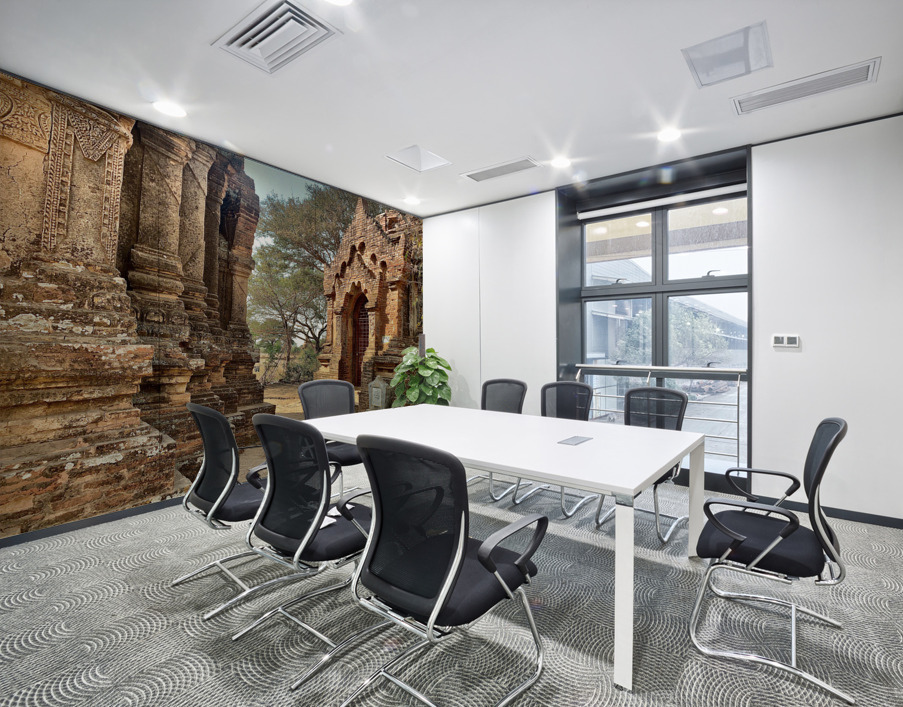 Myanmar Temple Wall Printing