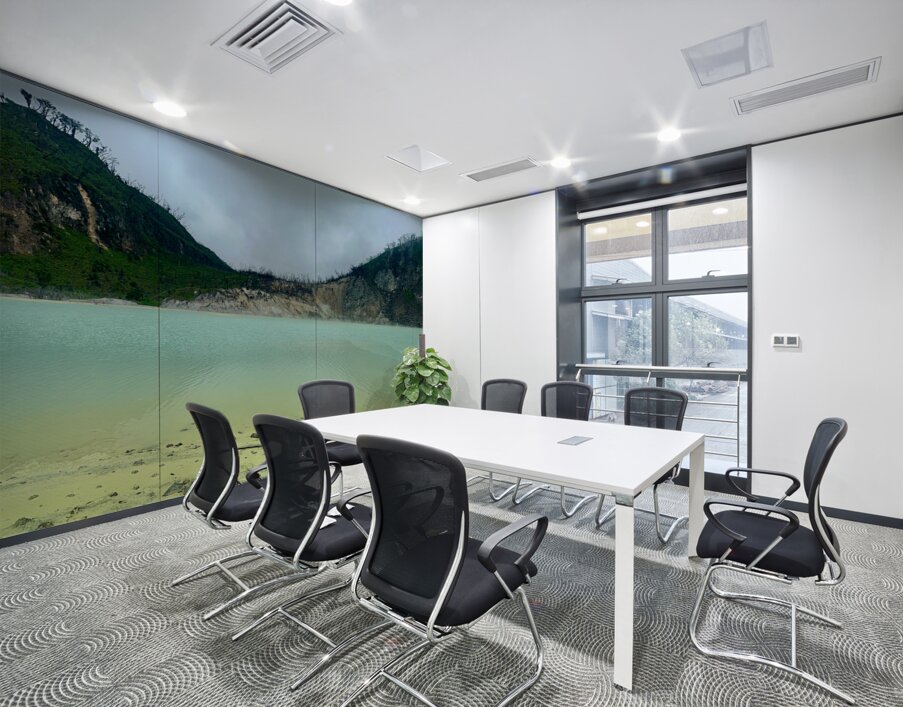 White Crater Java Indonesia 3 Wall Printing