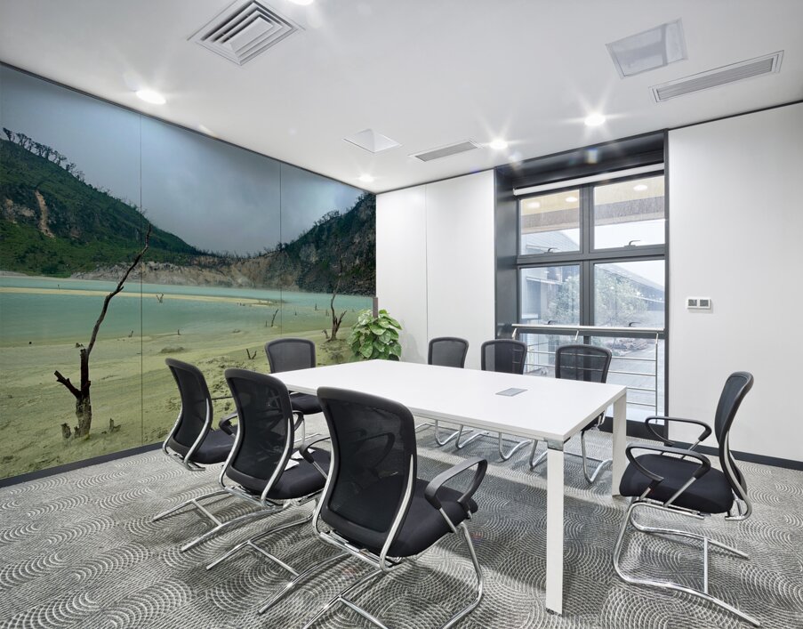 White Crater Java Indonesia 1 Wall Printing