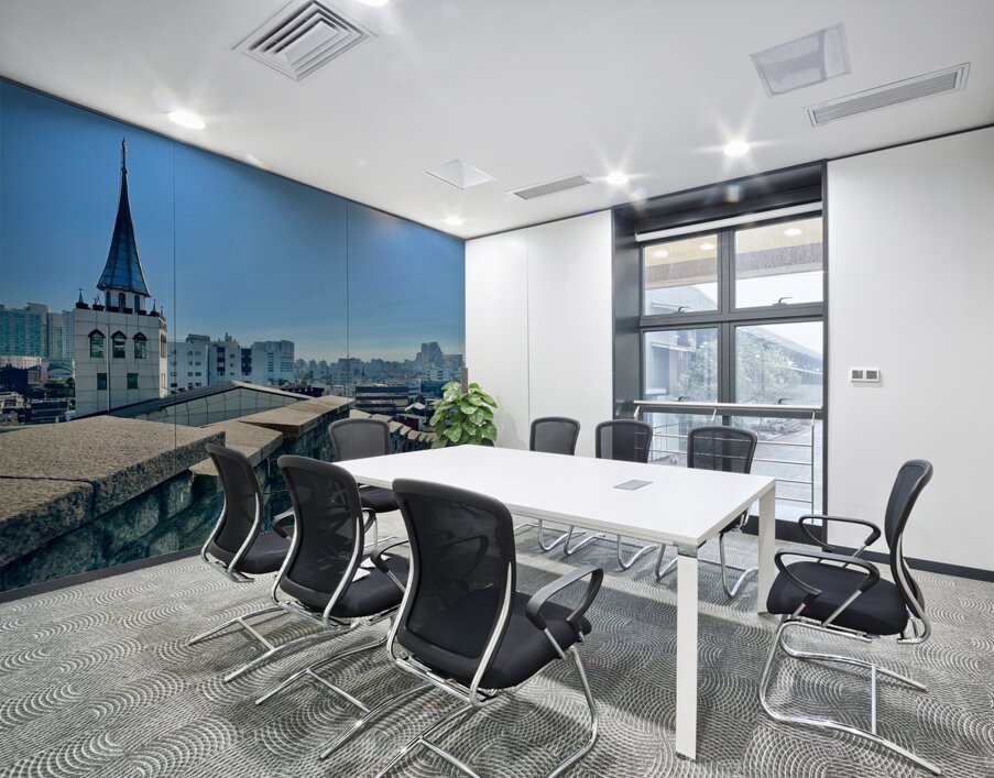 City View Behind the Wall Seoul South Korea 2 Wall Printing