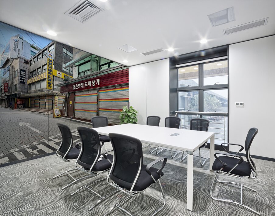 Streets of Seoul South Korea Wall Printing