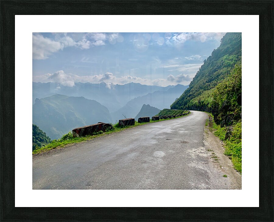 Follow the Mountain Road Picture Frame print