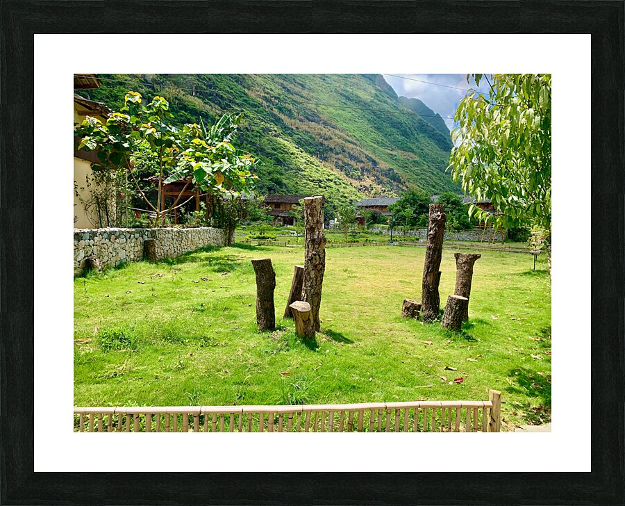 Half trees Picture Frame print