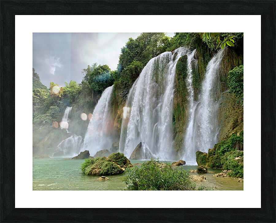Dreamy Waterfalls Picture Frame print