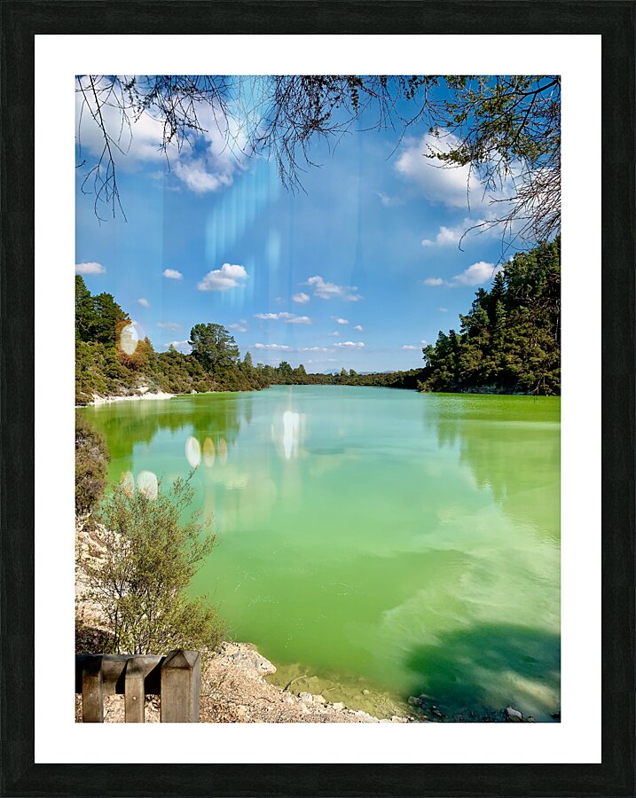 Green Lake Picture Frame print