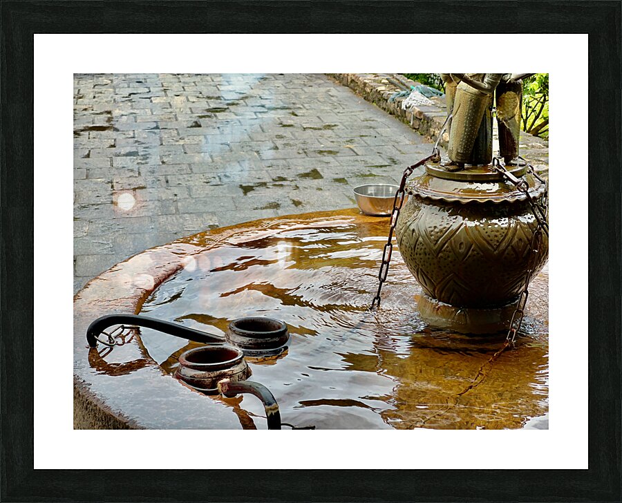 Sri Lankan Holy Water Picture Frame print