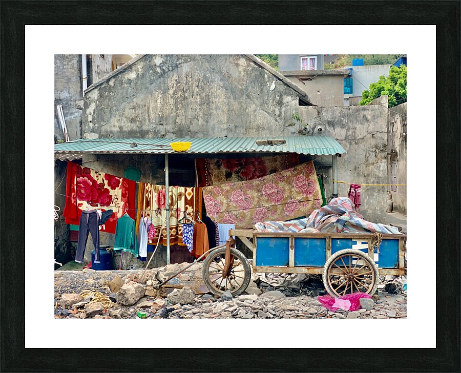 Waiting for the Laundry to Dry Picture Frame print