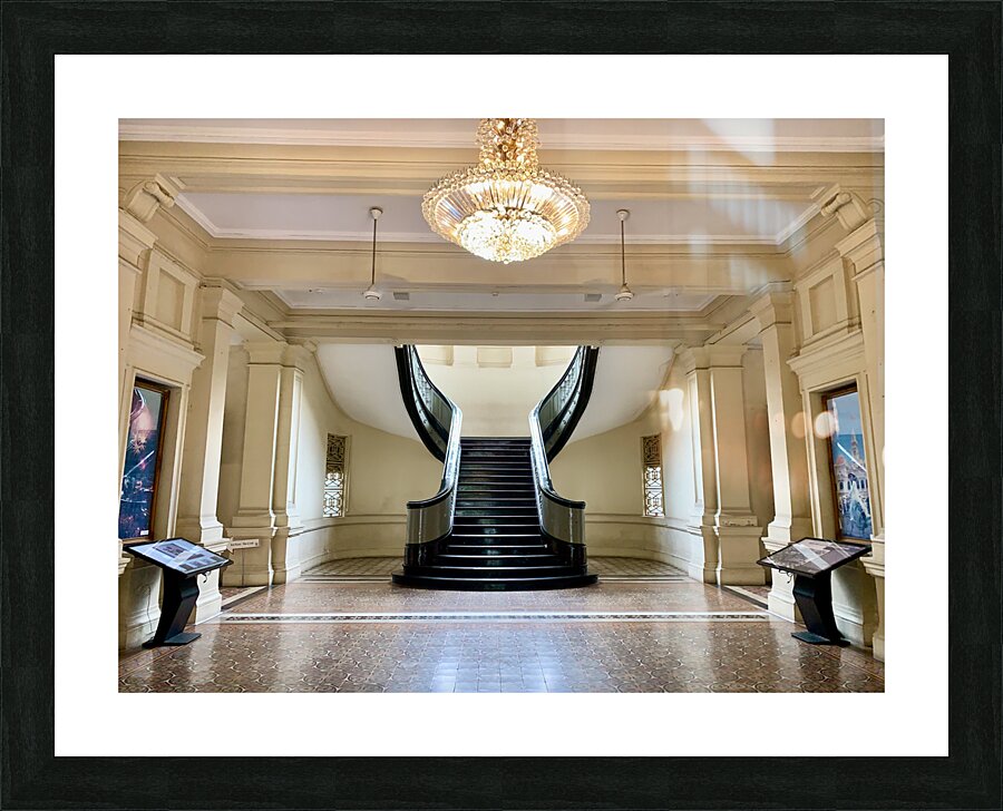 Fancy Museum Entrance Picture Frame print