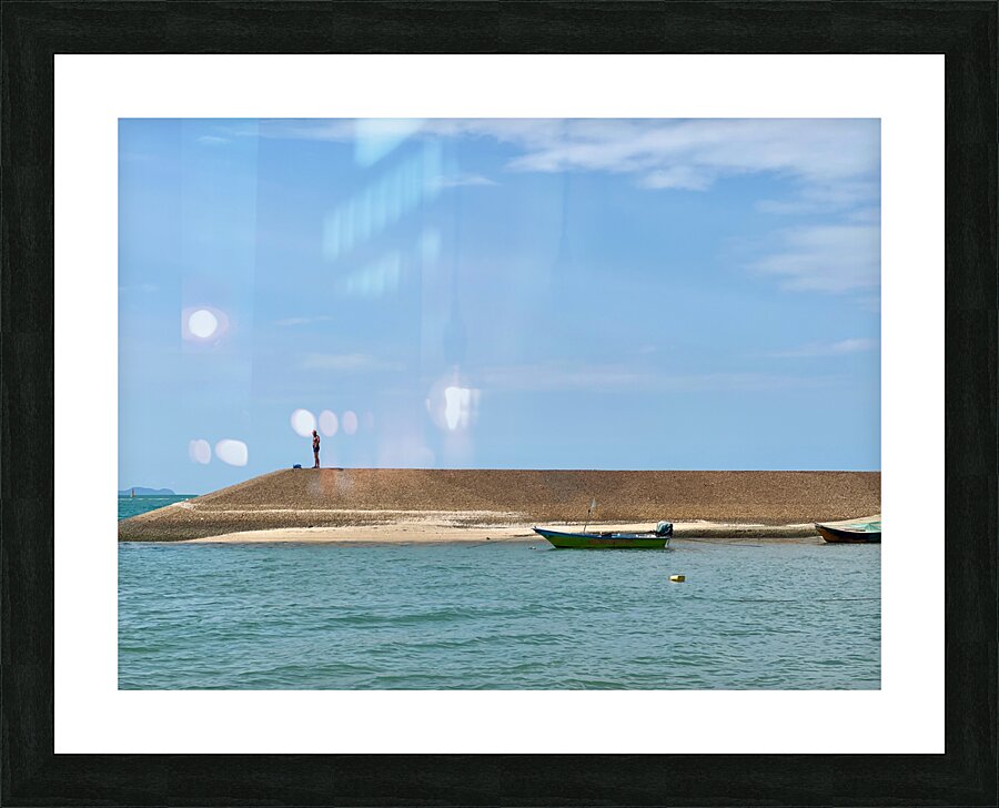 Alone at the End Picture Frame print