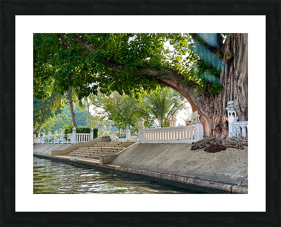 By the Canal in Bangkok Picture Frame print