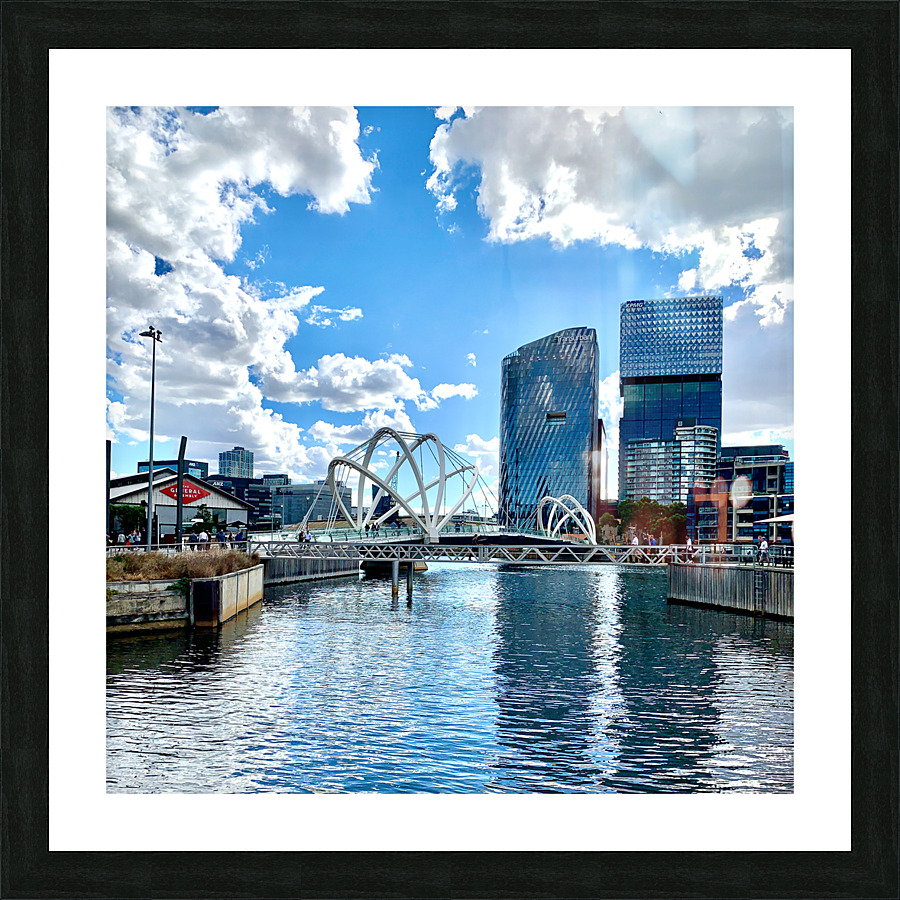 Around Yarra River in Melboune 2 Picture Frame print