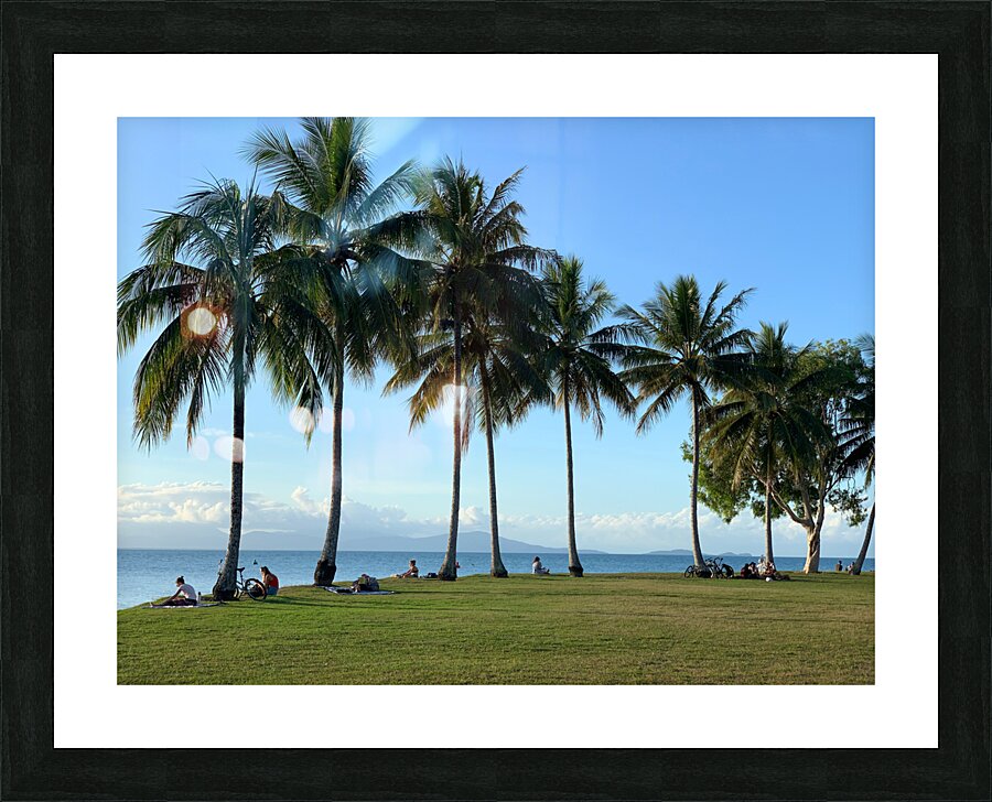 Let s Chill Under the Palm Trees Picture Frame print