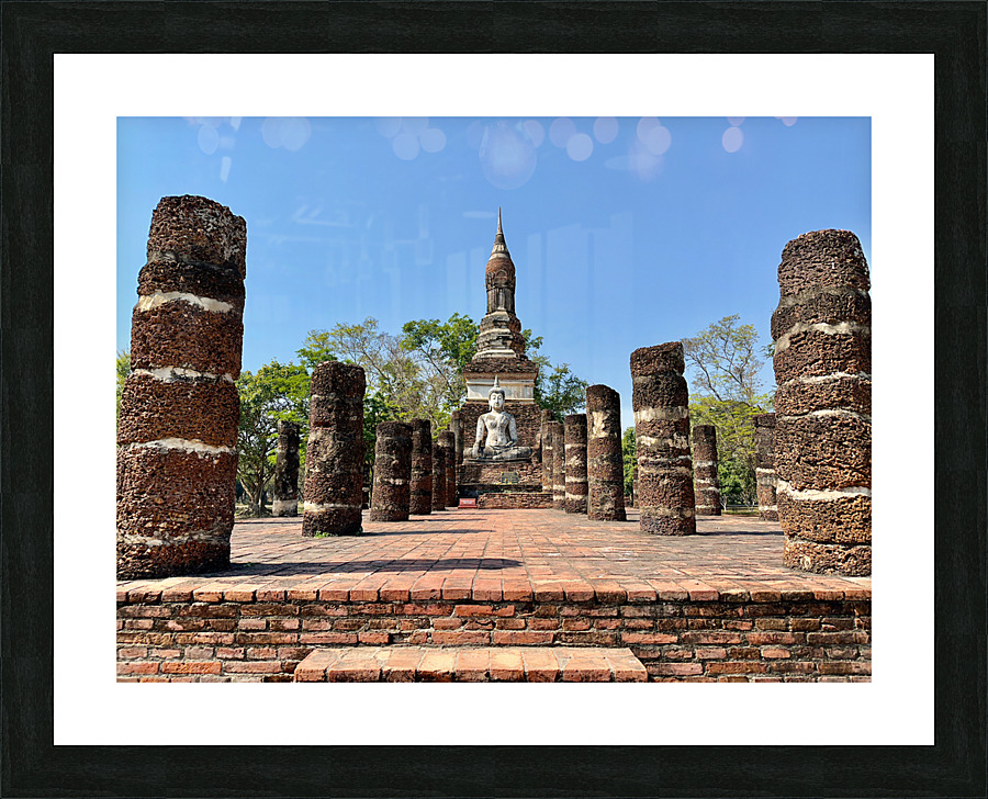 Wat Sa Si Temple 2 Picture Frame print