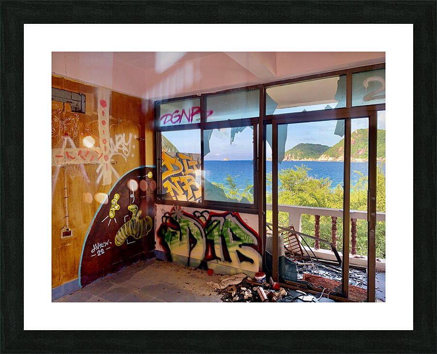 Abandoned Resort Picture Frame print