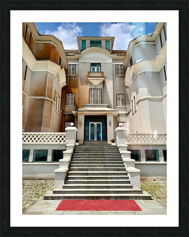 The Bokor Palace Entrance Picture Frame print