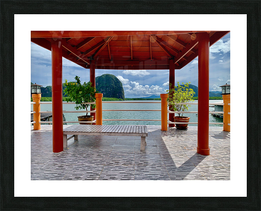 View From James Bond Bungalow Picture Frame print