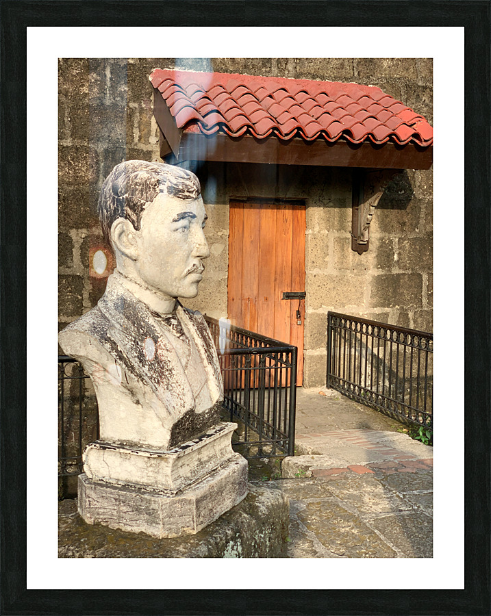 Busted Door Picture Frame print