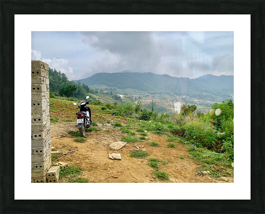 Park Your Bike and Enjoy the View Picture Frame print