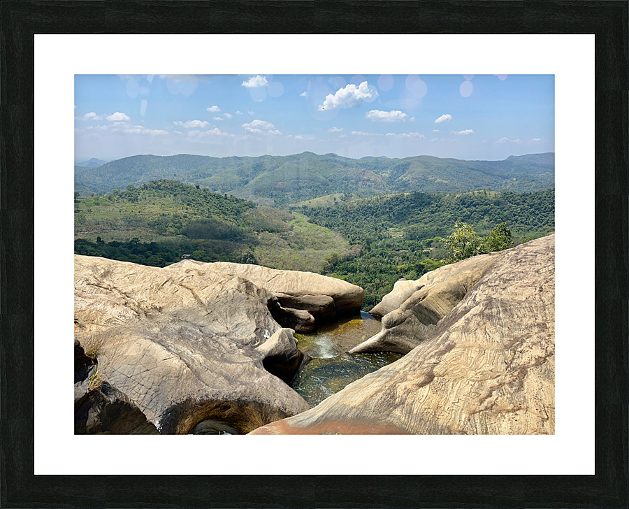 Top View of Diyaluma Falls 2 Picture Frame print