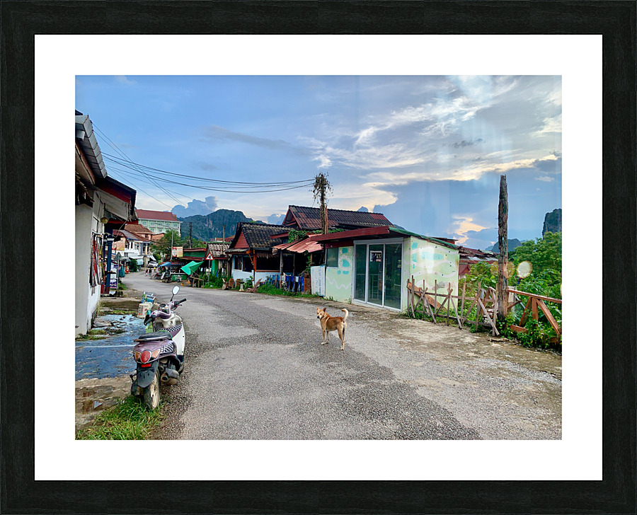 Walking Around Vang Vieng Laos 2 Picture Frame print