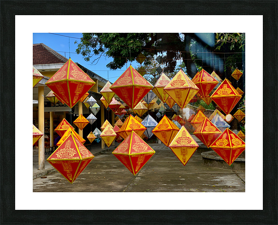 Vietnamese Lanterns Picture Frame print