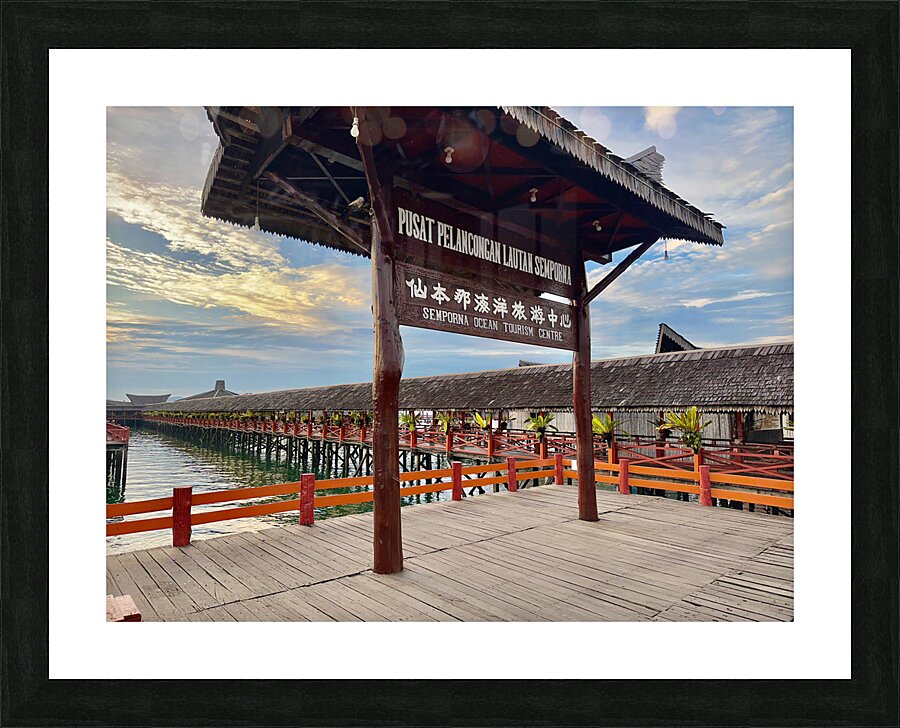 Semporna Walkway Picture Frame print