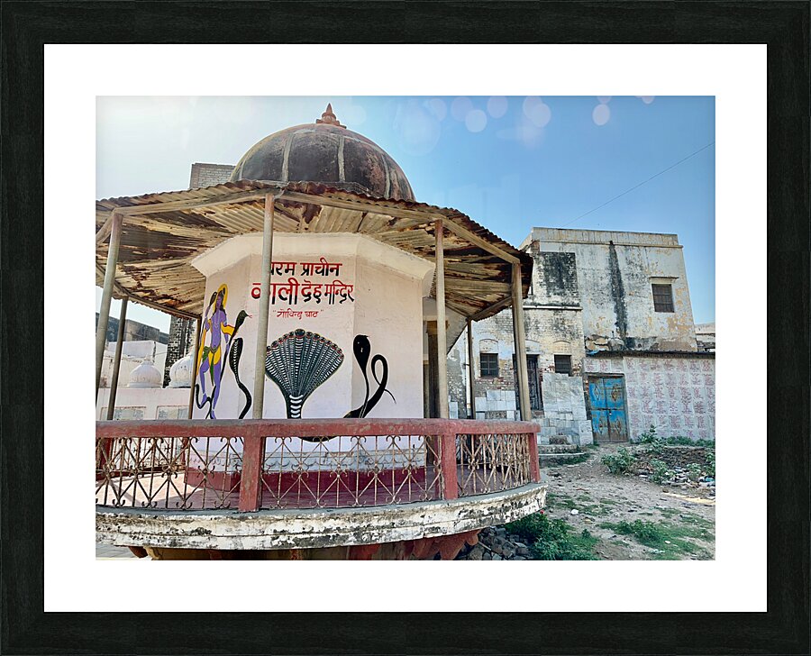 Gazebo in Mathera Picture Frame print
