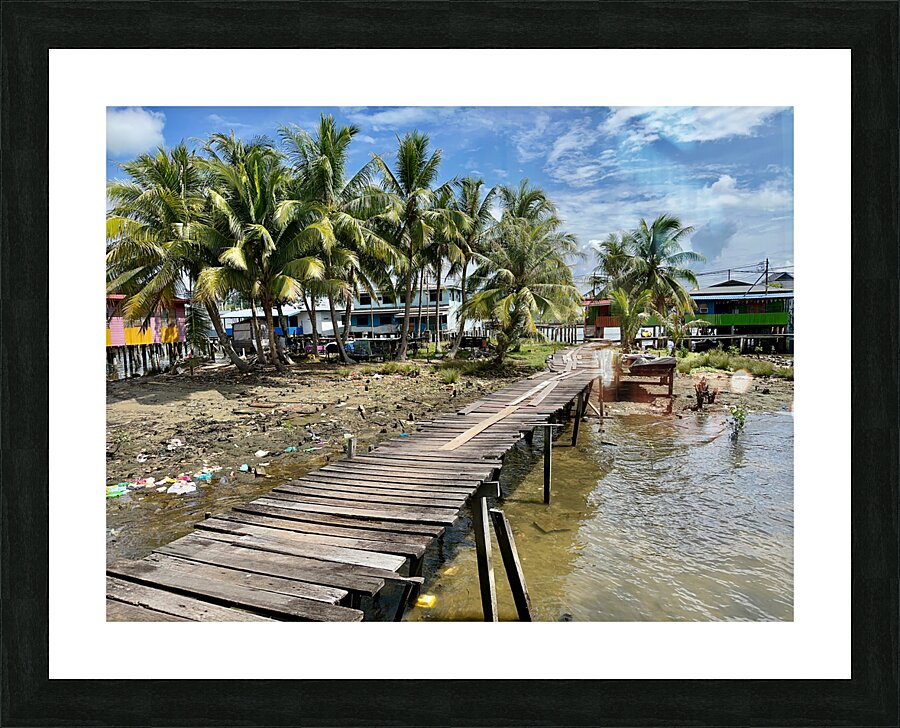 Kampong Ayer Floating Village Brunei 8 Picture Frame print