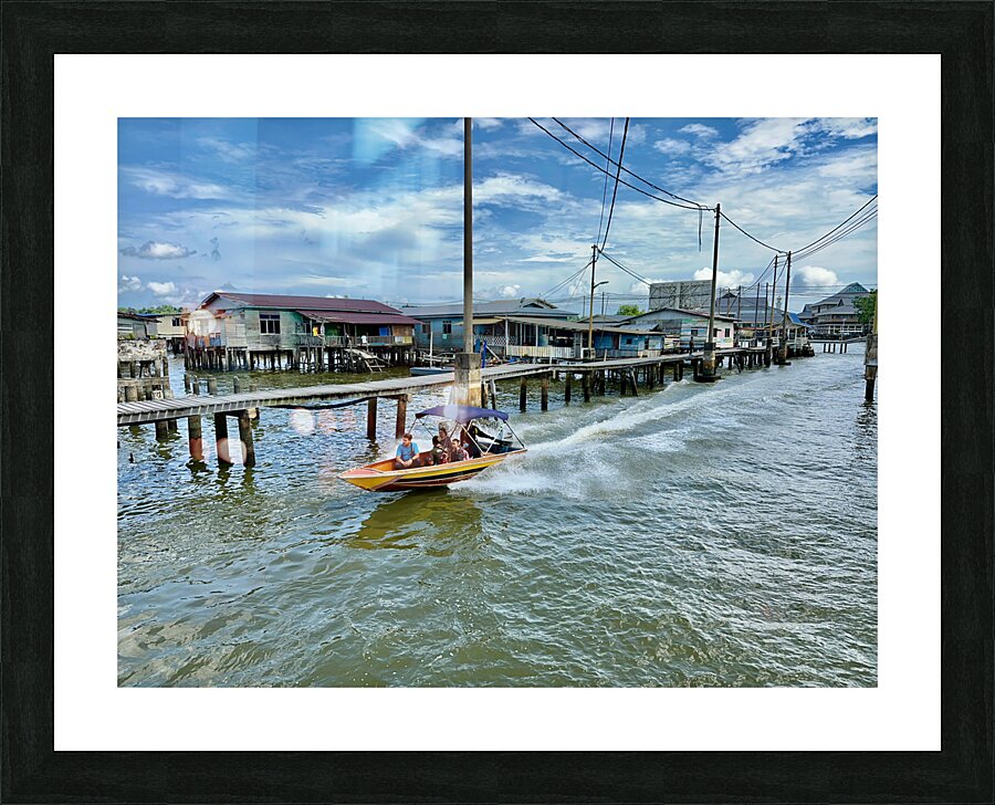 Kampong Ayer Floating Village Brunei 1 Picture Frame print