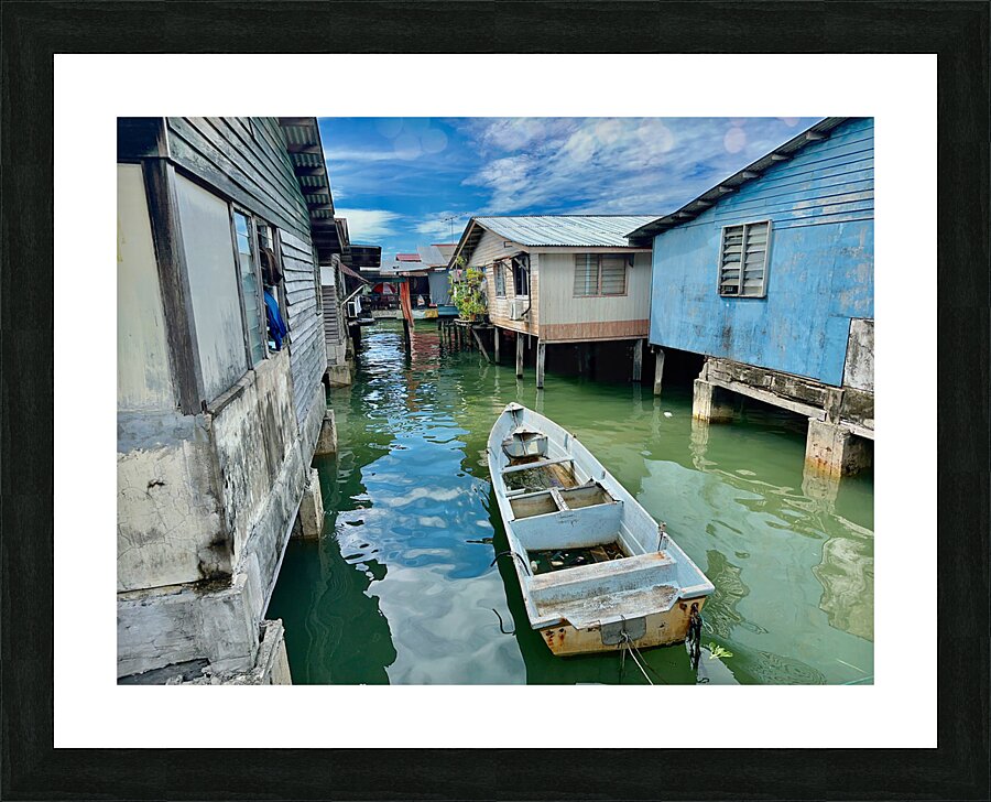 Sim Sim Traditional Floating Village in Sandakan 7 Picture Frame print