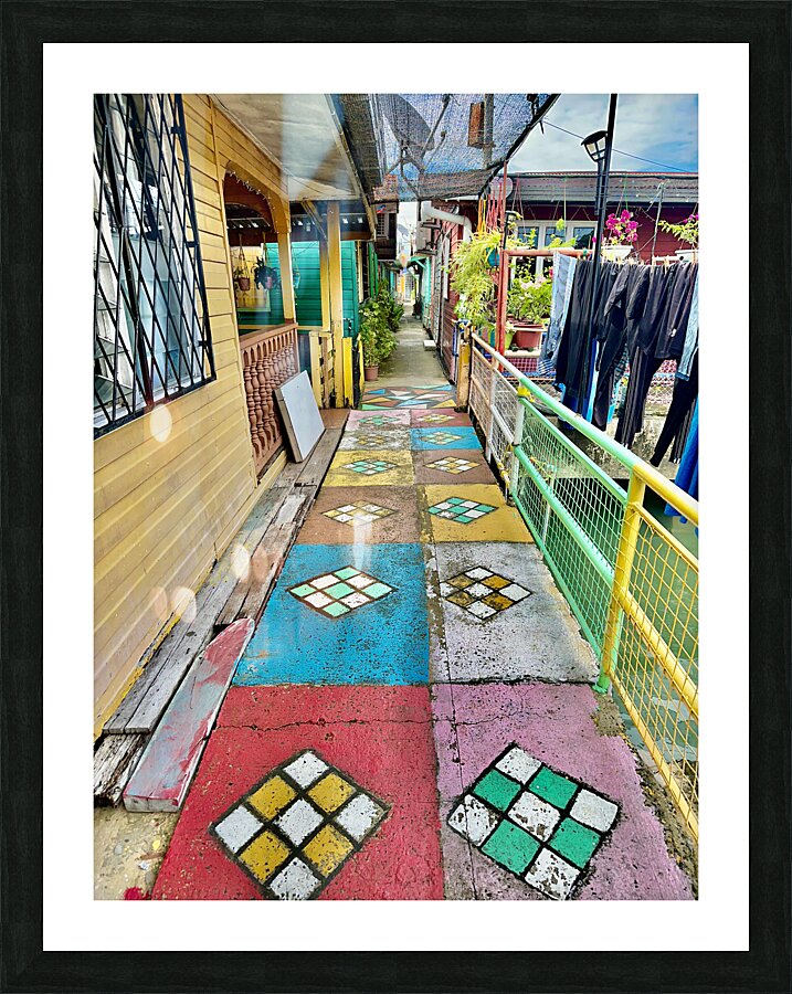 Sim Sim Traditional Floating Village in Sandakan 6 Picture Frame print