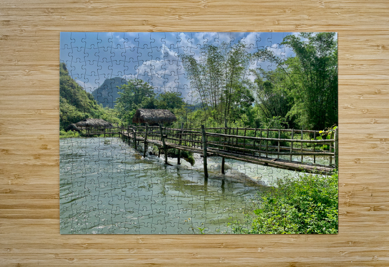 Long Bamboo Bridge Jimmy Roy Photos Puzzle printing