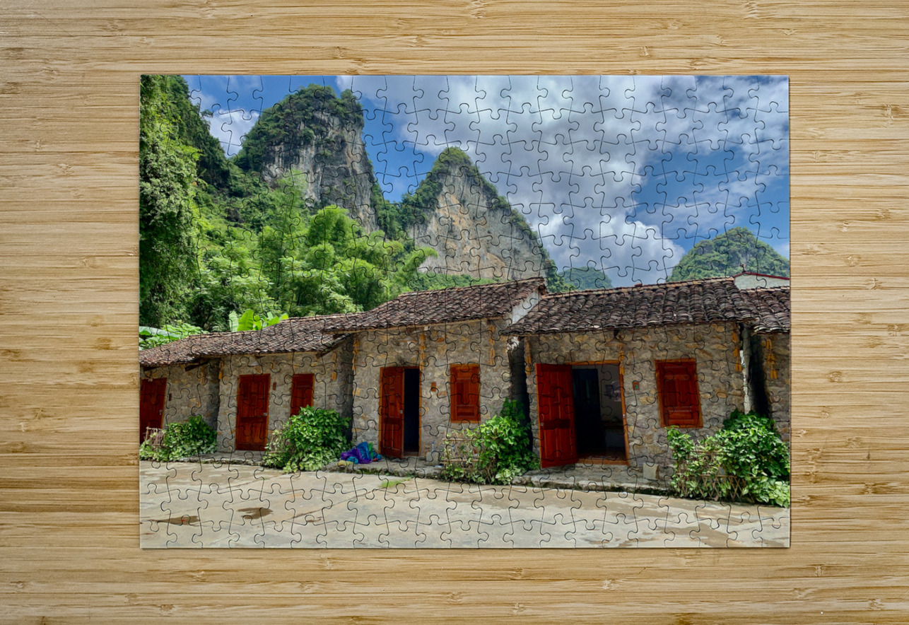 Stone Houses by the Mountain Jimmy Roy Photos Puzzle printing
