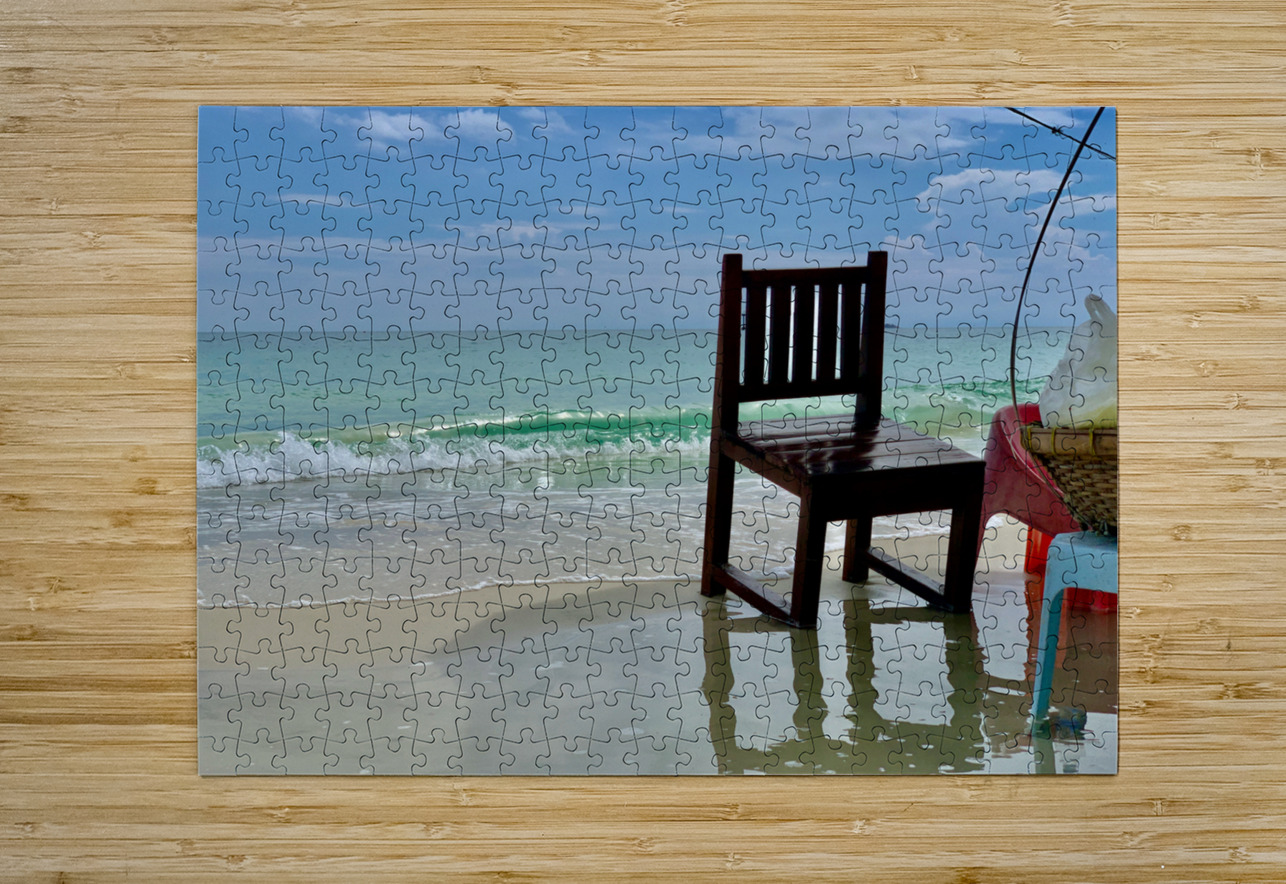 Chair on the Beach Jimmy Roy Photos Puzzle printing
