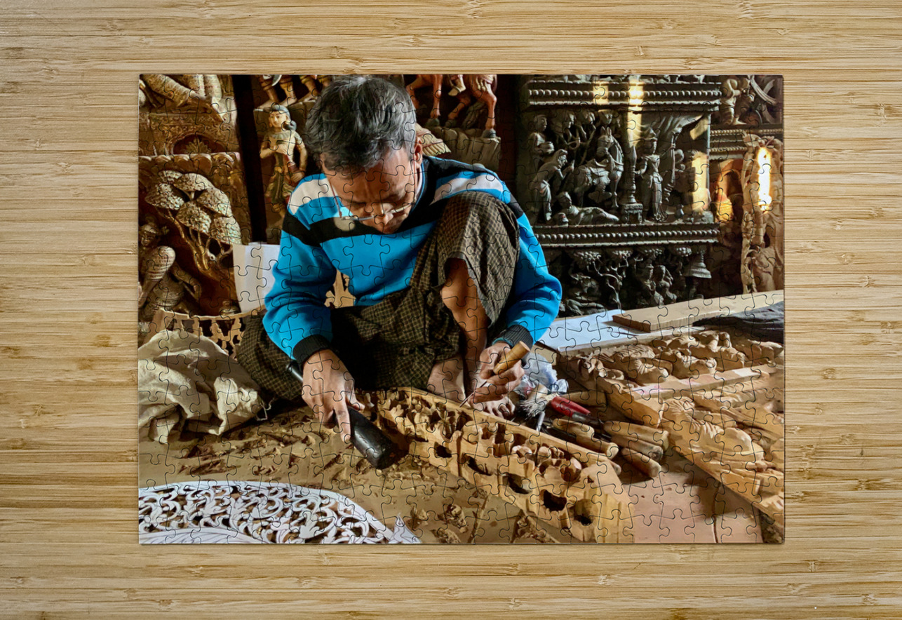 The Sculptor Jimmy Roy Photos Puzzle printing