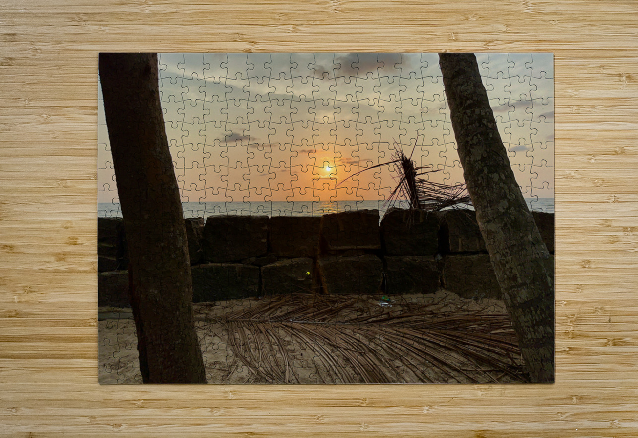Sunset Behind the Wall Jimmy Roy Photos Puzzle printing