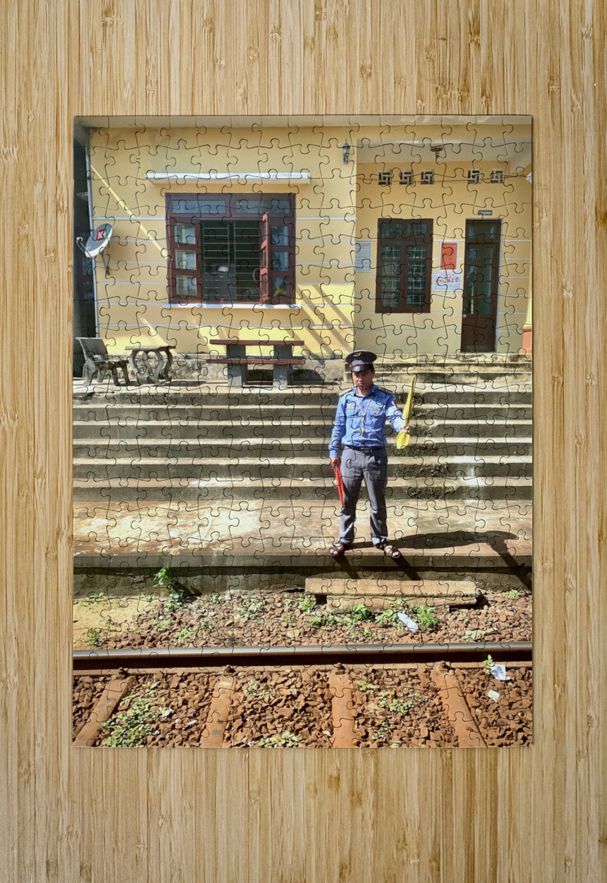 The Train Controller Jimmy Roy Photos Puzzle printing
