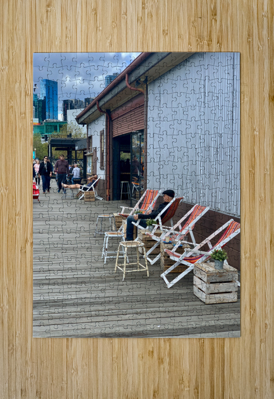 Sitting on the Dock Jimmy Roy Photos Puzzle printing