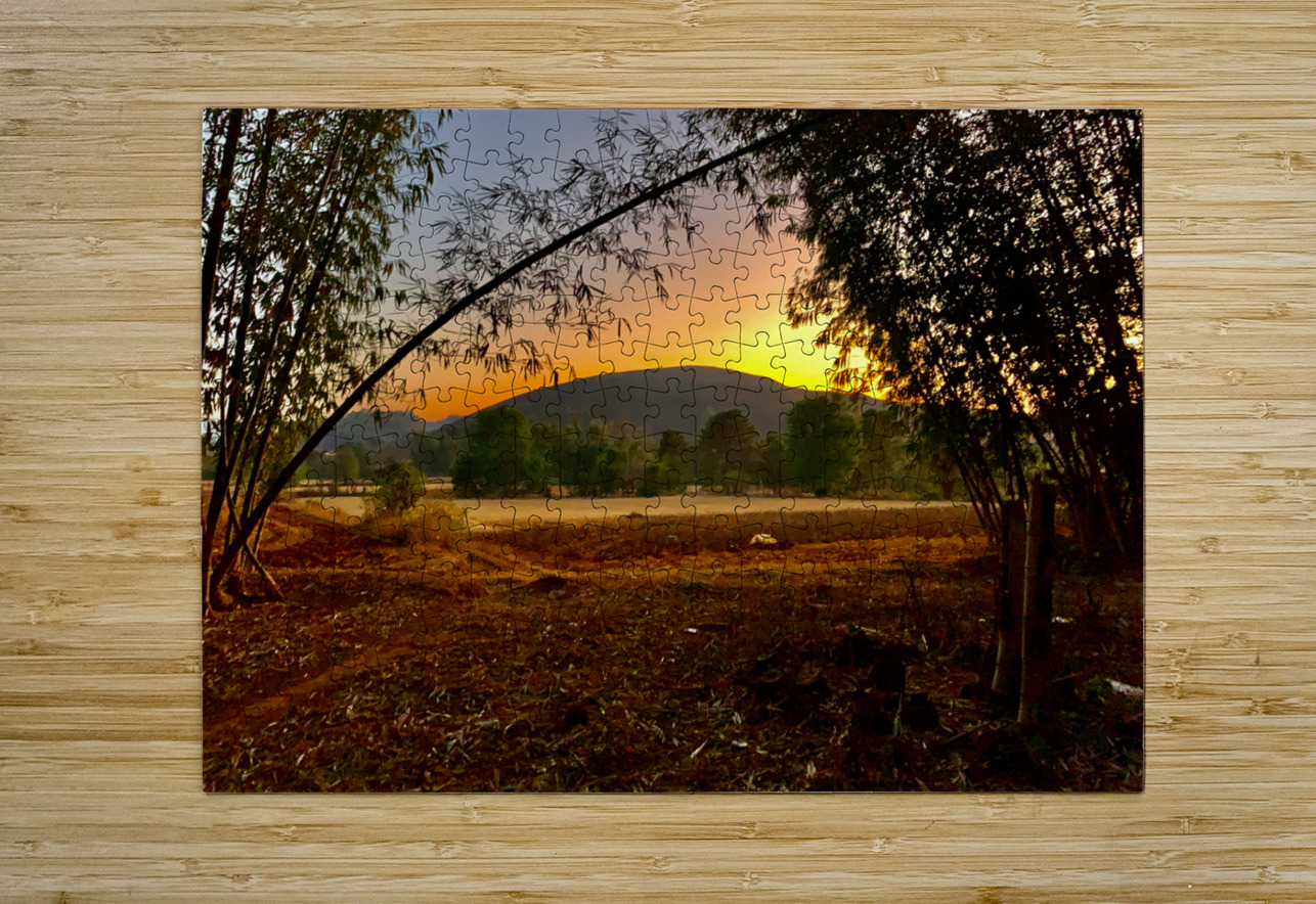 Sunset Behind the Mountain Jimmy Roy Photos Puzzle printing
