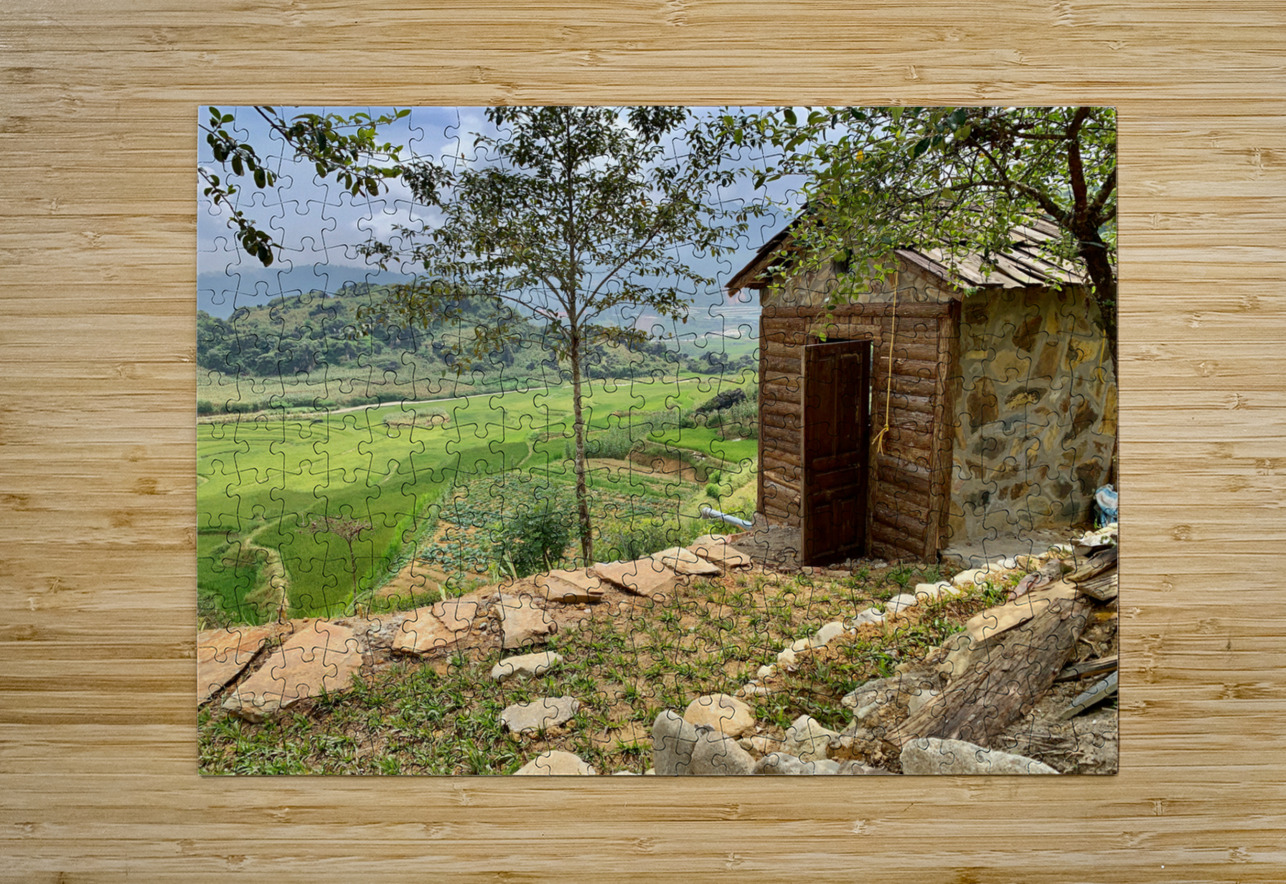 Little House by the Rice Fields Jimmy Roy Photos Puzzle printing