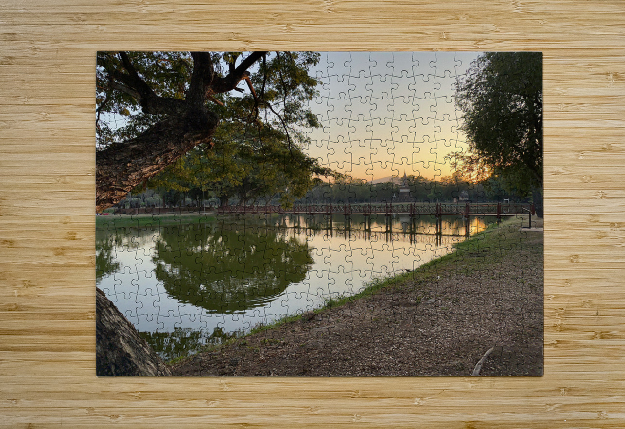 Perfect Tree Reflection During Sunset Jimmy Roy Photos Puzzle printing