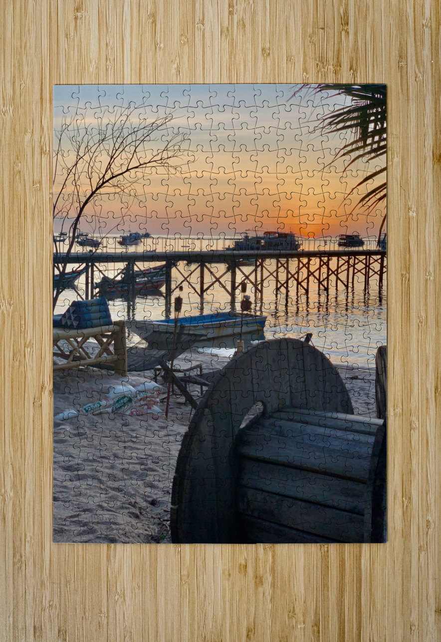 Sunset From the Beach Jimmy Roy Photos Puzzle printing