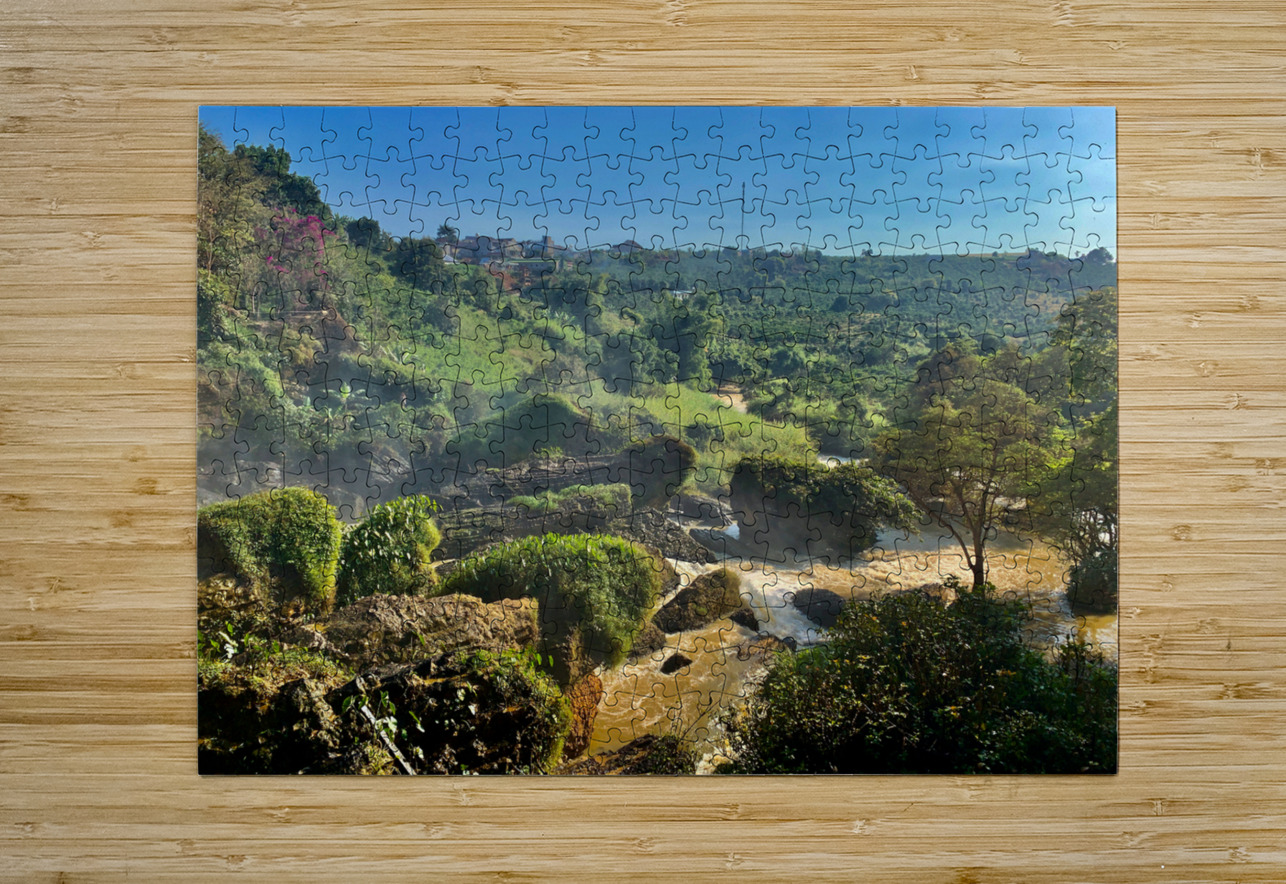 Around Elephant Waterfalls Jimmy Roy Photos Puzzle printing