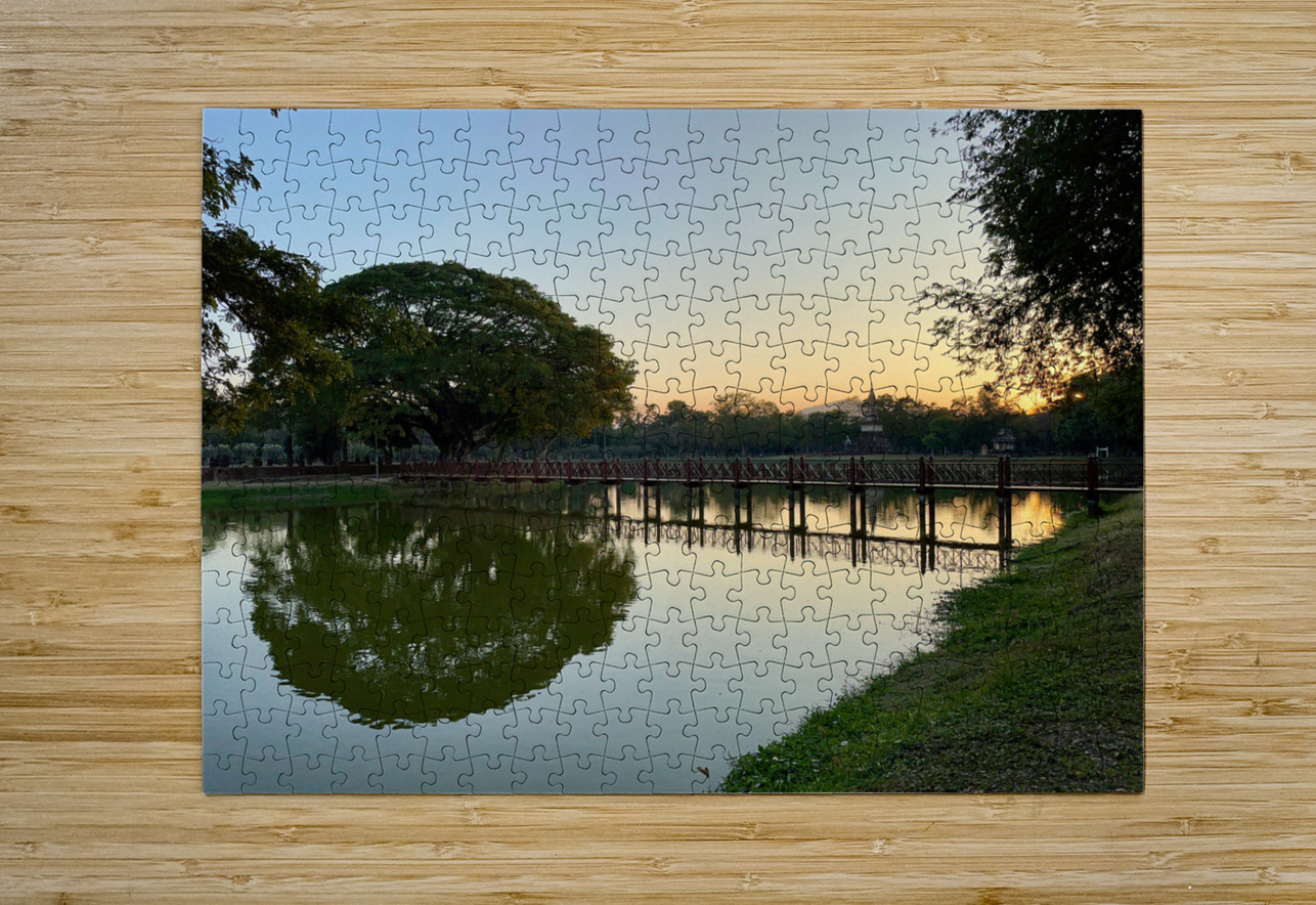 Nice Tree Reflection on the Lake Jimmy Roy Photos Puzzle printing