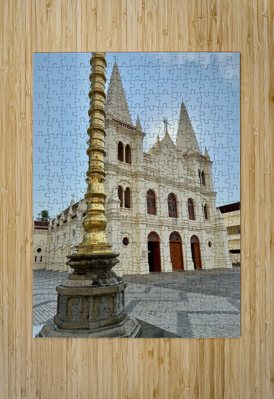 Santa Cruz Cathedral Basilica Fort Kochi 2 Jimmy Roy Photos Puzzle printing