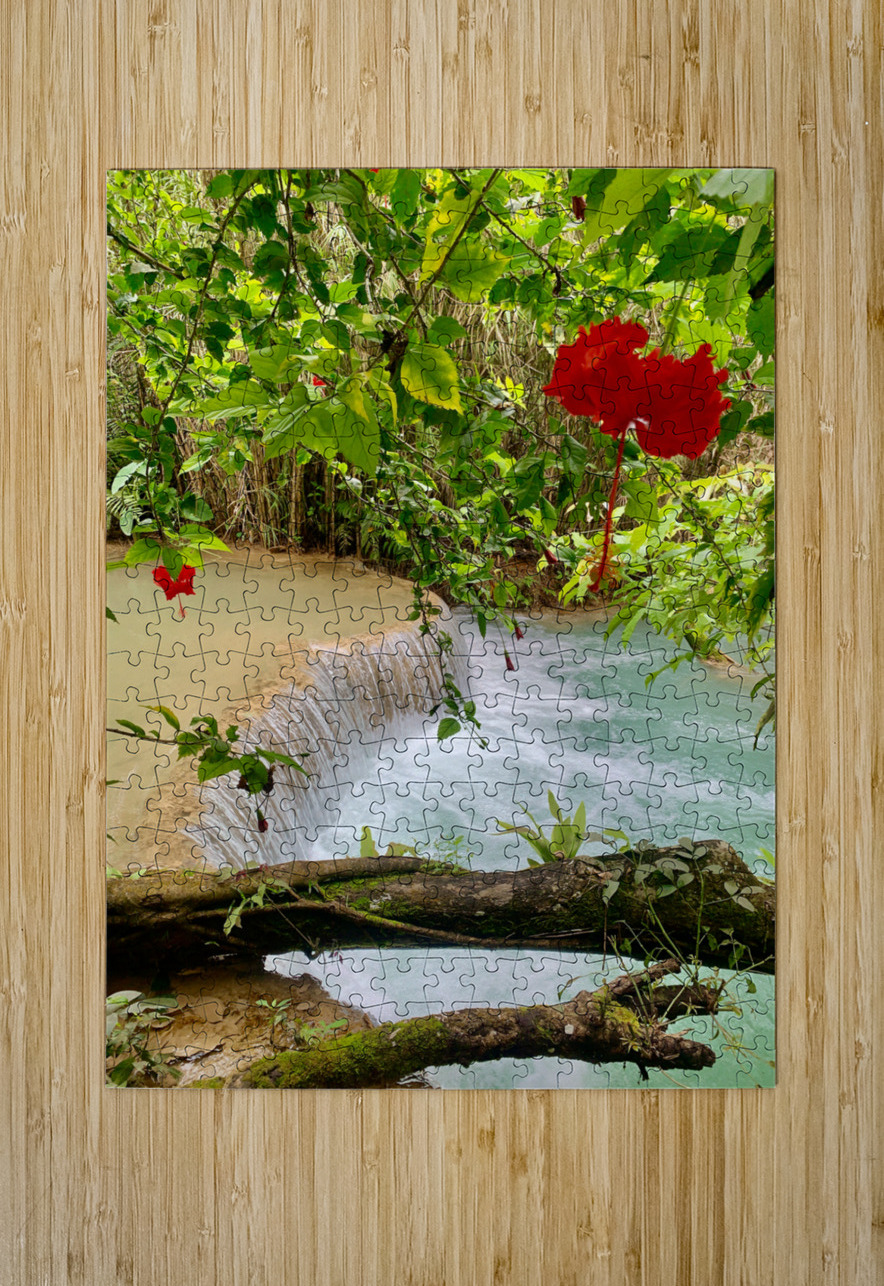 Kuang Si Waterfalls 3 Jimmy Roy Photos Puzzle printing