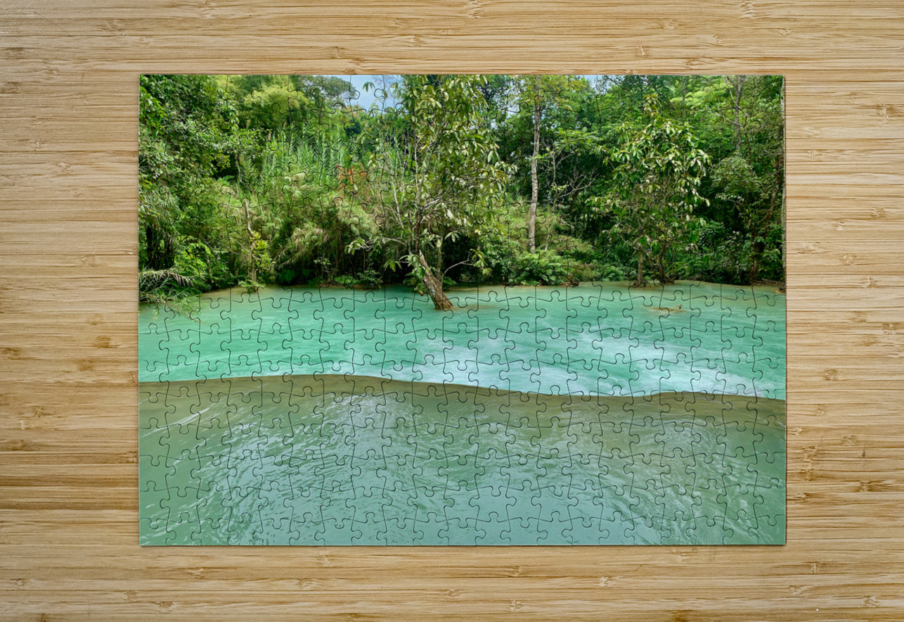 Kuang Si Waterfalls 7 Jimmy Roy Photos Puzzle printing