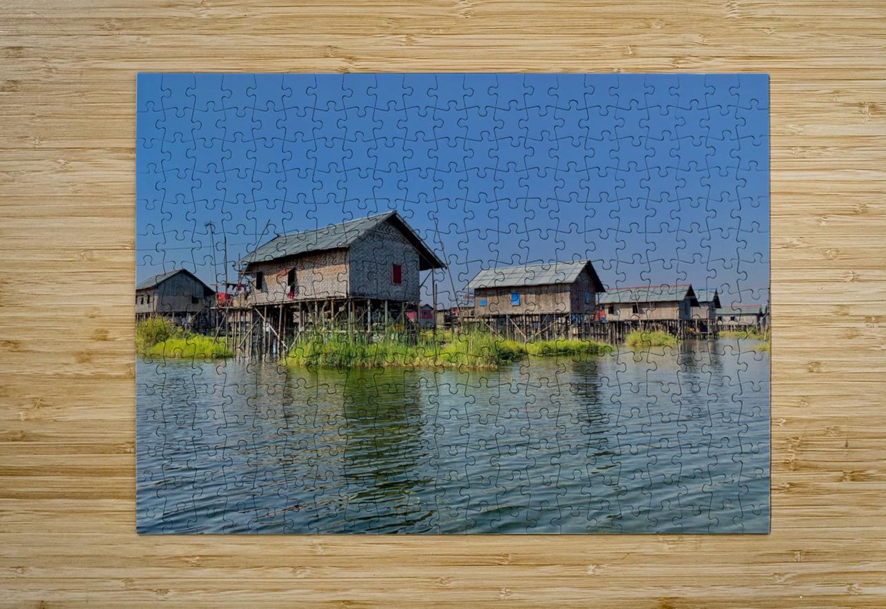 Inle Lake Houses Jimmy Roy Photos Puzzle printing