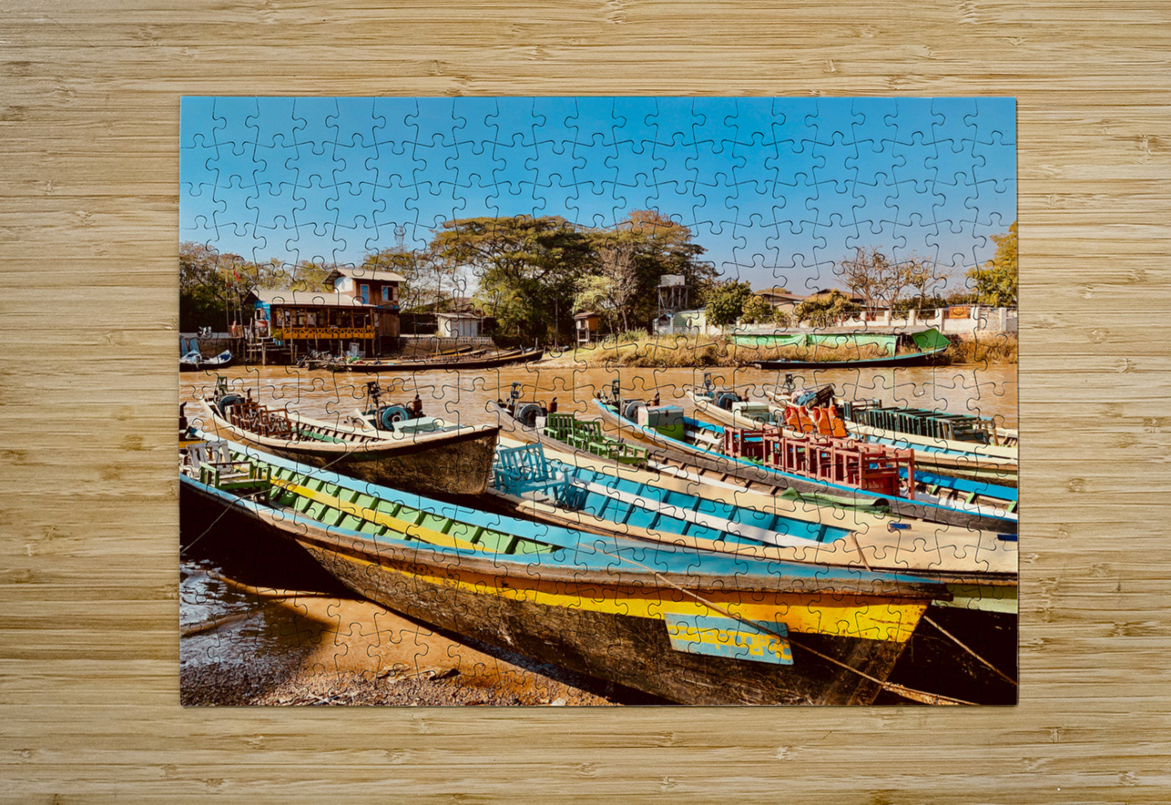 Inle Lake Boats Jimmy Roy Photos Puzzle printing